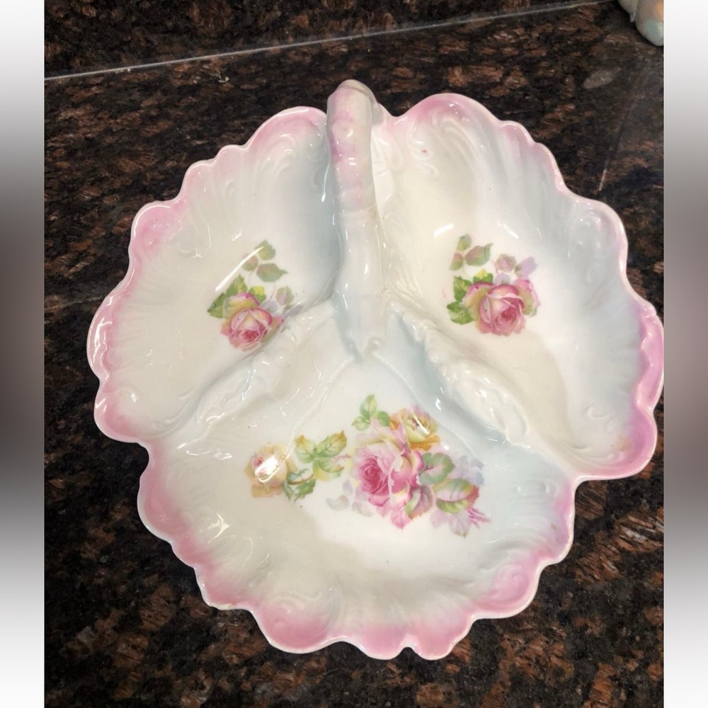 Vintage Candy Serving Dip Dish Bavarian China